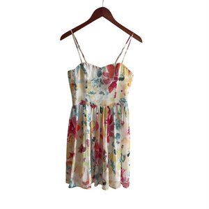 Jack by Steve Madden Cilian Dress Watercolor Ivory Size 4